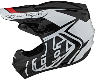 Troy Lee Designs GP Overload Motocross Helm (Black/White,XXL)