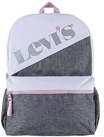 Levi's Unisex-Erwachsene Graphic Backpack Rucksack mit klassischem Logo, grau/pink, Einheitsgröße