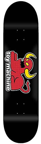 Toy Machine Cat Monster Skateboard-Brett / Deck, 21 cm, Schwarz
