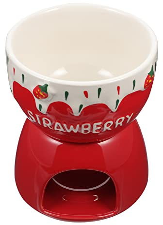 TOYANDONA 1 Satz Ofen Zum Schmelzen Von Schokolade Käse Schokoladen-tauchtopf Teelichtbrenner Tapas-Fondue Schoko-wärmetopf Kerzenhalter Wärmer Dessertschale Keramik Mädchen Herz