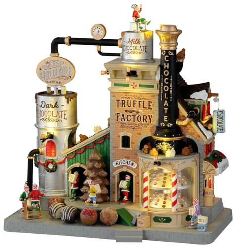 Lemax 15805-UK Santa's Wonderland Sights & Sounds: The Christmas Chocolatier Truffle Factory