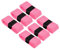 PATIKIL 43.3 Tennis Raquette Bande Adhérence, 6 Paquet PU Surmaintien Extensible Antidérapant Absorbant Sueur pour Badminton Canne Pêche, Rose