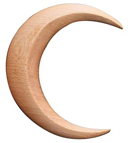 Fourchette à cheveux en croissant de lune sculptée à la main, 1 bâton à cheveux en lune pour femme, épingle à cheveux en bois en croissant de lune, barrettes en croissant de lune, épingle à cheveux