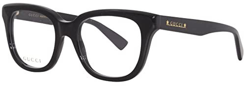 Gucci GG1173O 001 Black Cat-Eye Damenbrille, Schwarz/Transparent/Schwarz, 50mm, Schwarz / Transparent / Schwarz