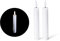 Novaliv LED Stabkerze 2er Indoor mit Timer Funktion - 6 Stunden - Weiß - 12,5cm Höhe für 2,2cm Durchmesser / 2 AAA Batterien notwendig - Stabkerze LED bewegliche Flamme