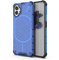 ILING Honeycomb Case for Nothing phone (2), Ultra-thin Transparent Silicone Cover, Soft TPU Cushioning Shockproof Bumper Phone Case (Blue)