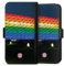 DeinDesign Flip Case kompatibel mit Apple iPhone 8 Handyhülle aus Kunst Leder schwarz Klapphülle FC Bayern München Regenbogen Stadion