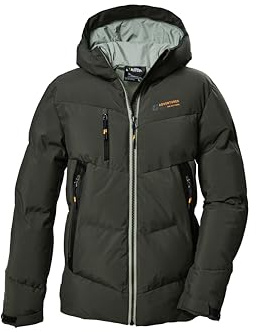 killtec Jungen Steppjacke/Winterjacke mit Kapuze KOW 374 BYS QLTD JCKT, dark moss, 152, 42167-000