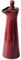 WIHXES Traditional Japanese Ceramic Soy Sauce Dispenser - 120ml Pottery Soy Sauce and Vinegar Bottle (Red,120ml)