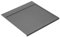 Emuca - Protector Fondo Mueble Cocina, Fondo Fregadero M60, 567 x 580mm, Espesor 16mm, Plástico, Gris Antracita