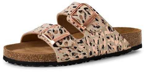 Tamaris Femme Damen 1-27503-42 Sandales, Léopard Beige, 40 EU