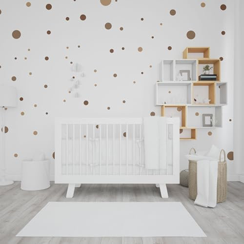 Polymedia 4er Set DIN A4 Stickerbögen mit insgesamt 240 Kreisen als Wandaufkleber, Bubbles und Kreise in 3 Größen, Dots, Wandtattoo, Klebepunkte, Aufkleber für Kinder und Babyzimmer, Sticker Braun