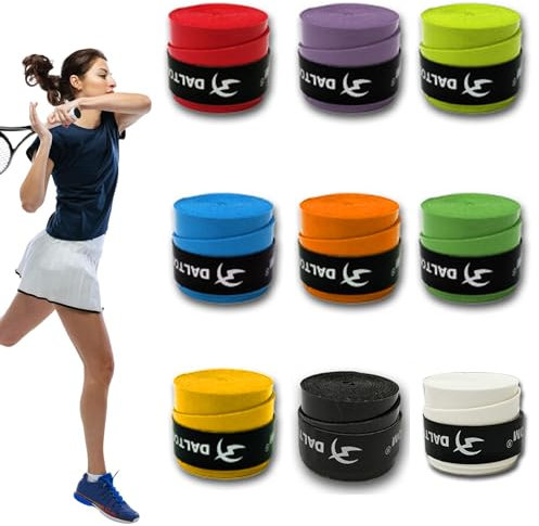 9 Stück Tennisschläger Griffbänder - Für Tennisschläger und Badmintonschläger