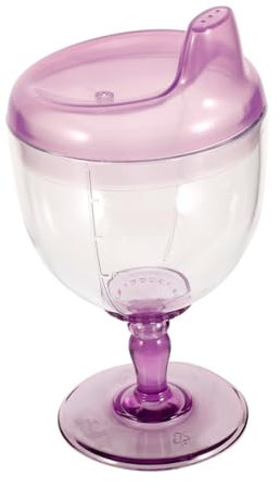 BESTonZON gobelet bouteilles d'eau pour bébé verres à pied pour tout-petits tasses à vin pour bébé tasse boisson tasse tasses d'entraînement pour bébés tasse pour bébé Plastique Violet,mauve