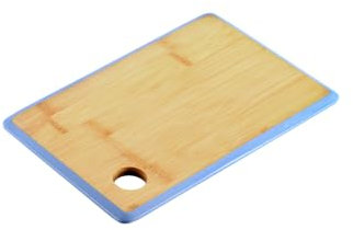 KESPER | Schneidbrett, Material: Bambus, Maße: 23 x 15 x 1 cm, Farbe: Braun, Blau | 58262