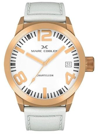 Marc Coblen MC45R3 Uhr 45mm - Uhrenarmbandes Weiß