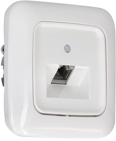 Busch-Jaeger Reflex SI Set: UAE-Dose flex 136104030 mit Zentralscheibe + 2511-214 1-fach Rahmen Alpinweiß