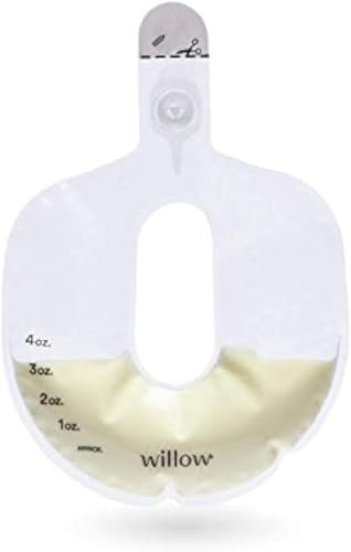 Willow Pump Spill-Proof Breast Milk Bags - 96 Ct - Holds 4 oz. Per Self-Sealing Storage Bag - Compatible with Willow 360 or Willow 3.0 Wearable Hands Free Breast Pump