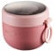 Fnfhsa Stainless Steel Vacuum Soup Cup - Portable Lunch Box with Spoon, Microwave Safe, Cute Design Pink