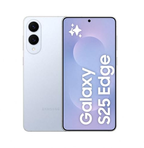 Samsung Galaxy S25 Edge 512GB Teléfono Móvil Fino con IA, Galaxy AI, 12GB RAM, Cámara 200MP, Batería Larga Duración, Garantía del Fabricante 3 Años + 1 Extra, Color Titanio Azul (Versión Española)