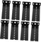 Veemoon 1 Set Keyboard Slider Keyboard Slides Undermount Rear Mount Keyboard Slides Brackets Keyboard Tray Slides Bracket Keyboard Slides Adapter Brackets Drawer Rail Parts Iron Black