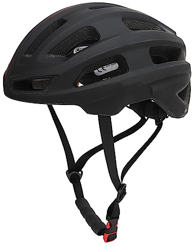 Lätt Cykelhjälm Justerbar EPS-skummad Kroppshjälm för Män och Kvinnor, 61-65 Cm/24-25.6 Tum, Adsläppande Mountainbikehjälm (BLACK)
