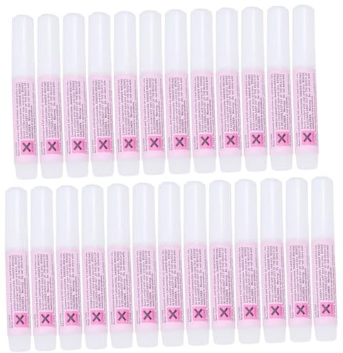 EXQUIMEUBLE 25pcs Nail Prep Beetle Nail Glue Model Glue Adhesive for Press Safe Easy to Apply