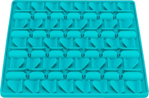 TRIXIE Lick'n'Snack Matte - praktische Hundeschleckmatte aus Silikon zum langsamen Füttern - 30 cm, Slow-Feeder Hunde Leckmatte - 34985