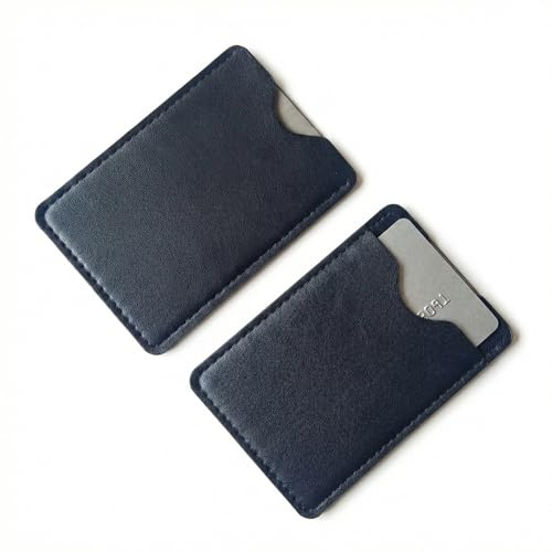 JYNVO 2 Porte-Cartes en Cuir Blocage RFID, Protection Anti-Fraude, Mini Élégant, Porte-Cartes Crédit pour Hommes & Femmes, Cadeau