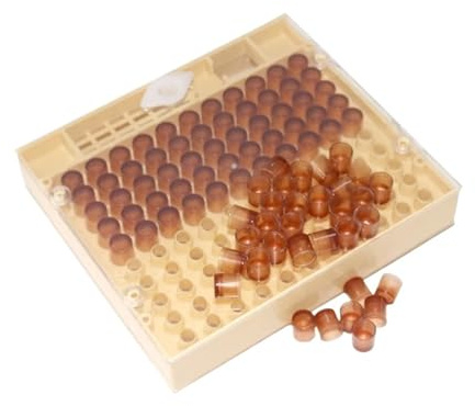 JVDDI 2er-Set Bienenzuchtsystem, Königinnen-Zuchtkasten, Bienenzucht, Königin-Eiablagekasten, Fütterungsbecher, 110 e Zellbecher, Imker-Werkzeug
