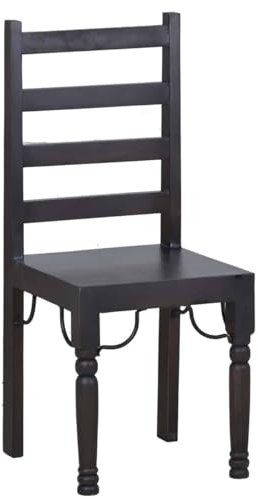 MiaMöbel Esszimmerstuhl Colombo 42x100x45 cm Kolonialstil Massivholz Pinie Walnuss