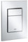 GROHE Skate Cosmopolitan S | WC- Betätigungsplatte für Rapid SL | S-Size, 130 x 172 mm, 2-Mengen- und Start und Stopp-Betätigung, Chrom | 37535000