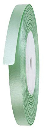 Weddecor Satin-Band-Roll, Stoff, Mint Grün, 10mm