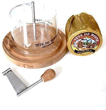Tete de Moine Komplett Set Käsehobel (Set 1 ganzer Laib Reserve)