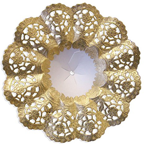 Kunze Biedermeiermanschetten Gold, 25 Stück, Gr. 7, Ø 16 cm
