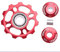 schaltröllchen 10fach,alomejor Fahrrad schaltwerk aluminiumlegierung 11t Pulley,Fahrrad Schaltwerke Schaltungsrädchen 11 Zähne Hinteren Riemenscheibe 11T Wheels Road