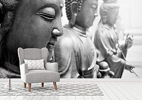 Wandtattoo aus Vinyl und Papier für die Wand Buddha | verschiedene Größen | Wohnzimmer 150 x 100 cm Tapete