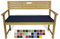 Rollmayer Bankkissen Bankauflage Sitzkissen Bankpolster Auflage für Bänke in Haus und Garten Kollektion Vivid, 1 Stück (Dunkel Blau 16, 160x40x4cm)