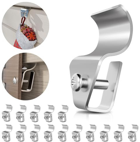 Vinyl Siding Clips Hooks No-Hole Needed Siding Screws Hanger for Outdoor Siding Mounted Family Name Sign, Address Plaques, House Number (15 Pack)