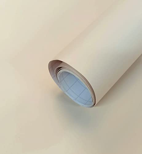 Möbelfolie Matt Selbstklebende Folie Vynil Plotterfolie 30X120 cm Mobelklebefolie Selbstklebende Folie Matt für Wand Küche Fliesen Wasserdicht (Beige)