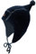 maximo GOTS Mini-Zipfelmütze, Pompon Wollfleece kbT, Jersey KBA, Band Made in Germany Wollfleece