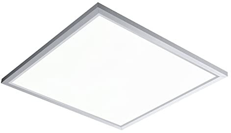 IMPTS Lampe Wohnzimmer 30x30cm LED Deckenleuchte flach LED Panel Neutralweiß 3000K, 16W, Deckenlampe led für Schlafzimmer, Keller, Küche, Weißer Rahmen