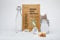 Wasserkefir Starterset- DIY Kefir Kit - Original Kefirpilz im Rundumsorglospaket mit aktiven Japankristallen - WACHSTUMSSTARKE Kefirkultur zum perfekten Start (Kefir Set Plastik)