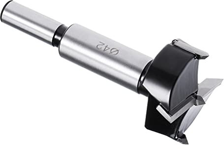 Kozelo Forstner Spiralbohrer - [42mm] Tungsten robustmetall Bohreröffner für Holz Möbel Scharnier Holzbearbeitung Verwendung Runde Schaft Schwarz