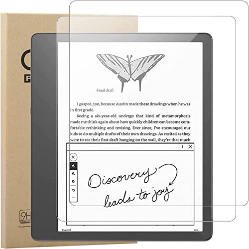 MEMELOKA Verre Trempé pour Kindle Scribe 2024/2022 10.2 Pouces, 2 Pièces 9H Dureté [Anti-Rayures][Sans Bulles][Haute définition] Protection écran pour Kindle Scribe 2022/2024