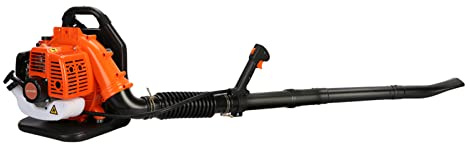 Luojuny 2-Takt Benzin Laubbläser mit Rucksack Drahtlose Gartenbläser Hochleistungs-Windkraft 52cc 550CFM Laubsammler Garten gekühlt von