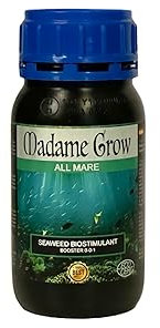 Madame Grow - Concime Liquido Ecologico - Fertilizzante Piante - A Base di Alghe Unicellulari d'Acqua Dolce - Aiuta a Evitare lo Stress Fenologico - Booster 0-0-1 - All Mare - Formato 250 ml