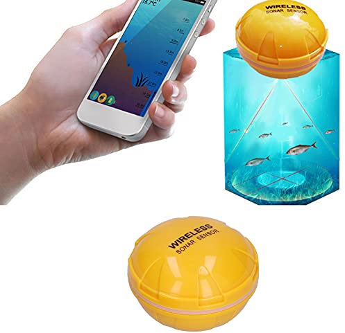 Topyond Tiefenmesser, Unterwasser-Handy-Bluetooth-Fischfinder, Hochauflösende Visuelle Anzeige, Tragbar Und Praktisch, Für Angelbegeisterte, Verbessert, Kompatibel Mit Kajaks Und Booten