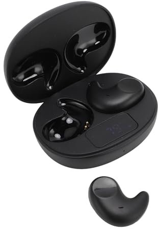 Sleep Earbuds for Side Sleepers, Invisible Wireless Bluetooth Headphones with LED Battery Display, Hidden Ear Buds Noise Cancelling for Work Driving Exercise