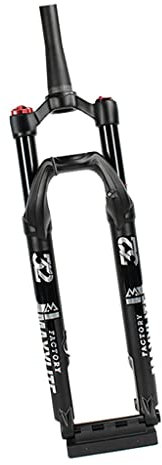 GZKDKZB Forcella ad Aria per Bici MTB 27,5/29 Pollici Forcella Ammortizzata per Bici Perno Passante 15 mm × 110 mm Escursione Forcella 100 mm Regolazione Rimbalzo 1-1/2 Conica Blocco Remo